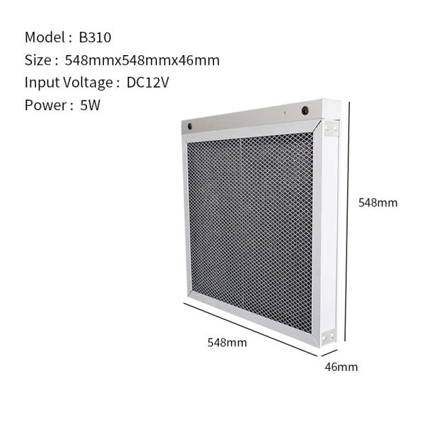 App Controlled 12V Custom Electrostatic AC Air Filter Private Mold