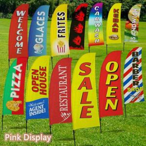 Quality Eye Catching Swooper Teardrop Banner Flags for Advertising for sale
