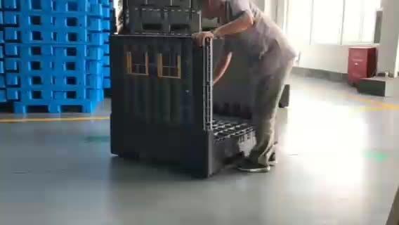 Buy Recyclable foldable collapsible HDPE plastic pallet bin/container at wholesale prices