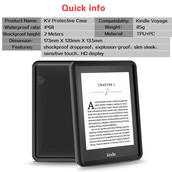 Buy Transparent Heavy Duty Tablet Case With Built In Screen Protector For Kindle at wholesale prices