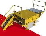 Super Safety Hydraulic Loading Dock Leveler For Warehouse High Efficiency
