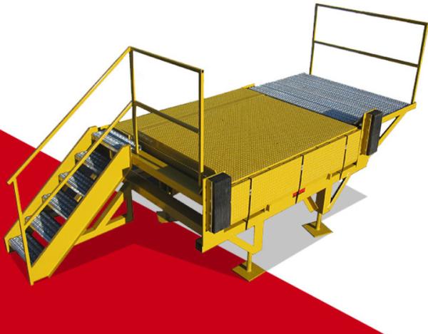 Super Safety Hydraulic Loading Dock Leveler For Warehouse High Efficiency