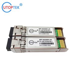 Quality 10g SFP+ Bidi 80km 1550nm/1490nm LC Connector SFP Module transceiver for cisco/huawei for sale