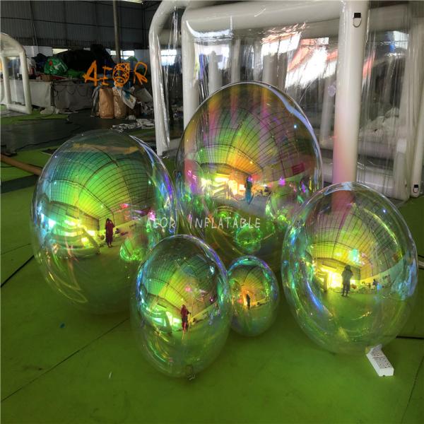 100CM Colorful PVC Inflatable Mirror Ball For Party Decoration And Event