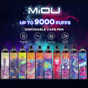 Quality MiOU Disposable 9000 Puffs Flavored Vape Juice Vape Pod system 750 mAh OEM ODM Supported for sale
