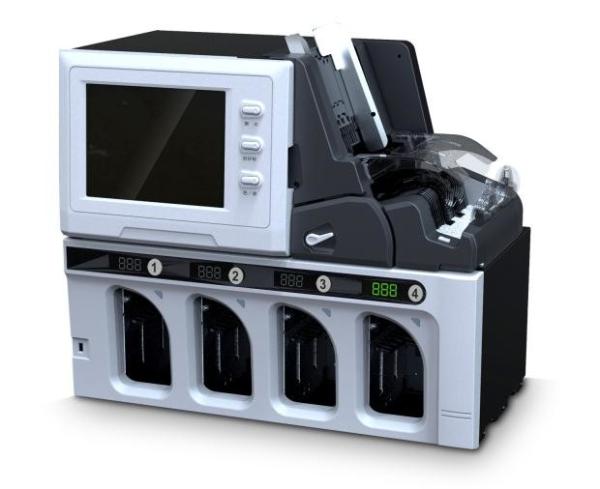 Buy High capacity 3+1 pockets Mixed values currencies note counting machine bank exchange bureau usage at wholesale prices