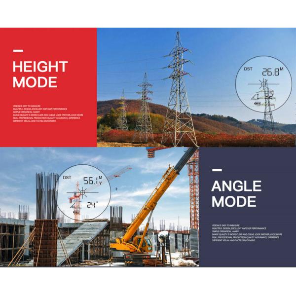 OEM Acceptable Golf Laser Rangefinder , Optic Science Rangefinder CE Approved