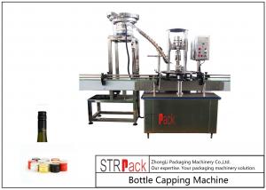 China One Heads Bottle Capping Machine / ROPP Aluminum Screw Cap Crimping Machine on sale
