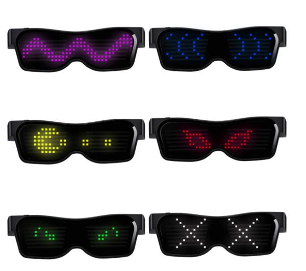 Buy Light Up Programmable LED Glasses With Bluetooth Smartphone App Control at wholesale prices