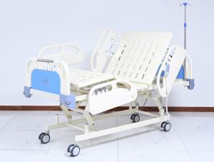China Electric Hospital Nursing Bed 3 Function ABS Headboard Endboard 200KG Load on sale