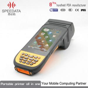 China Rugged Handheld Terminal Android Compatible Printers PDA Scanner With Printer on sale