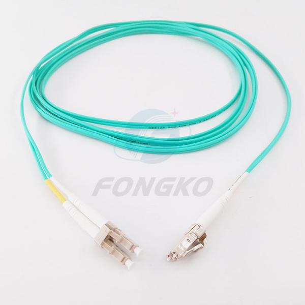 OM3 Optical Fiber Jumper , Optic Lc Network Patch Cord Ftth