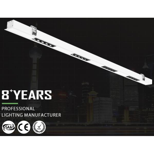 High Lumen IP20 Recessed LED Linear Light 0 - 10V Dimming Luxury Indoor