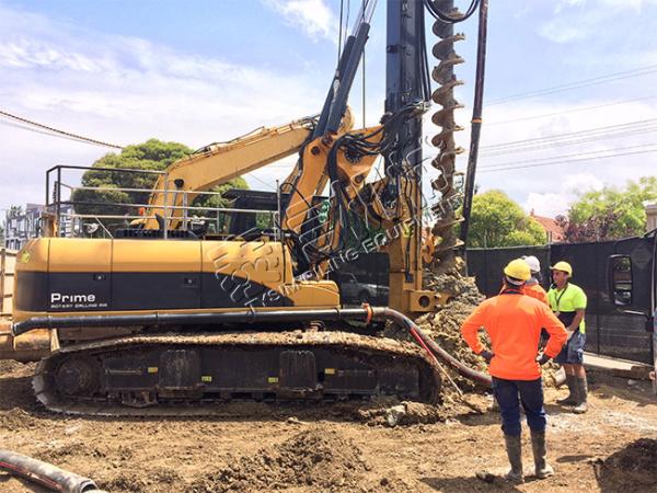 Buy Small Hydraulic Rotary Piling Rig With 78 m/min Main Winch Line Speed 125 kN.m Max. drilling depth15 m Torque 125 kN.m at wholesale prices