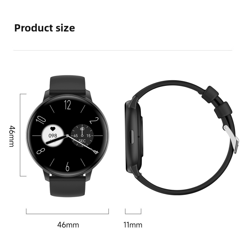 The smartwatch T6 is thin, light, fashionable, Bluetooth call, multi-functional sports watch, and a health monitoring voice assistant