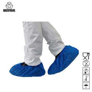 Quality Waterproof CPE Plastic Overshoe Covers Disposable Shoe Covers Non Slip for sale