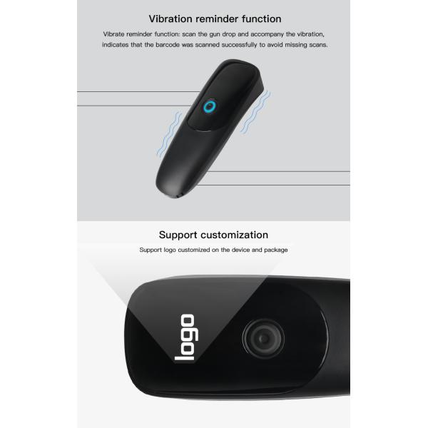 328feet Transmission Wireless Barcode Scanner USB Cordless 1D