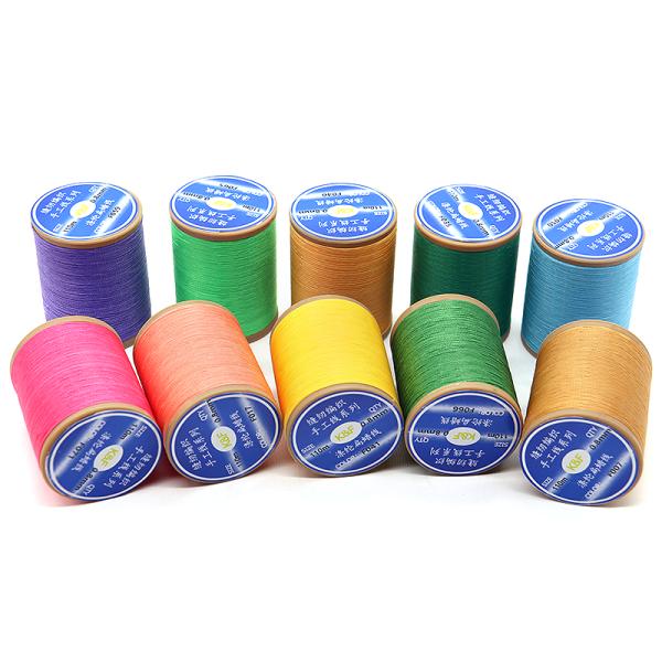 Polyester 0.8mm Flat Wax Thread for Hand Sewing Leather DIY Small Roll Manual Thread