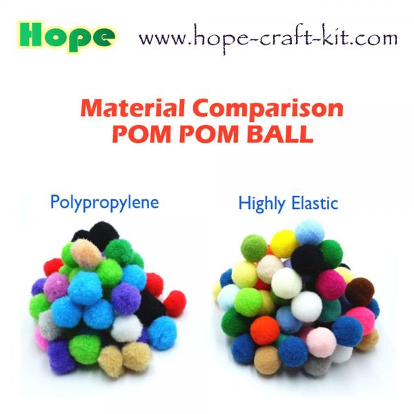 10mm ~40mm assorted color & sizes round shape soft Pom pom ball for children hand-crafted material