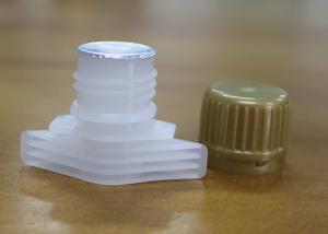 Quality Seal Liner Plastic Pour Spout Caps Closure With Aluminum Sealing Foil for sale
