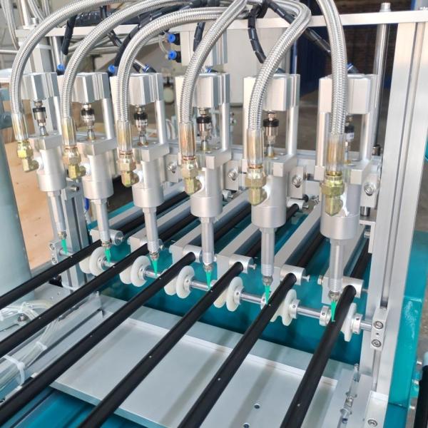 400pcs/h Glue Dispensing Machine T8 Glass Tube Automatic Glue Dispenser 2000W