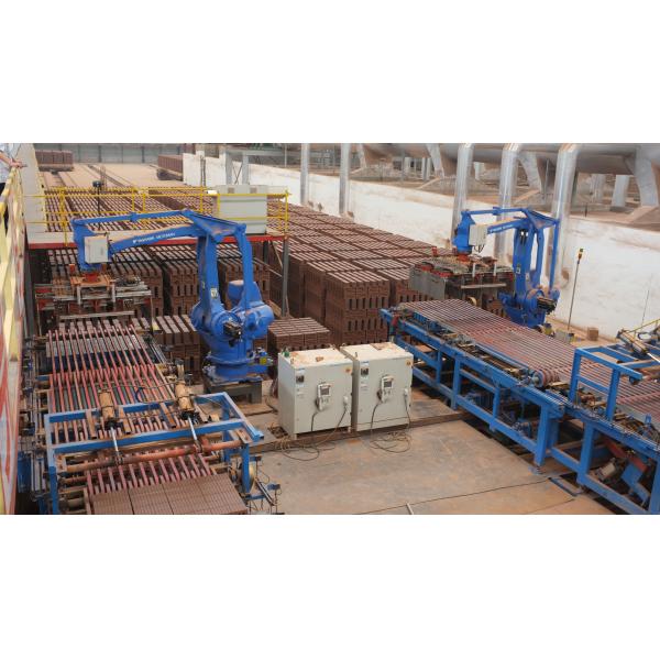 500KG Robot Brick Stacking Machine Automatic Clay Brick Manufacturing Plant