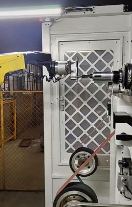 Buy Flexible Robotic Deburring System High speed Automatic Deburring Robot at wholesale prices