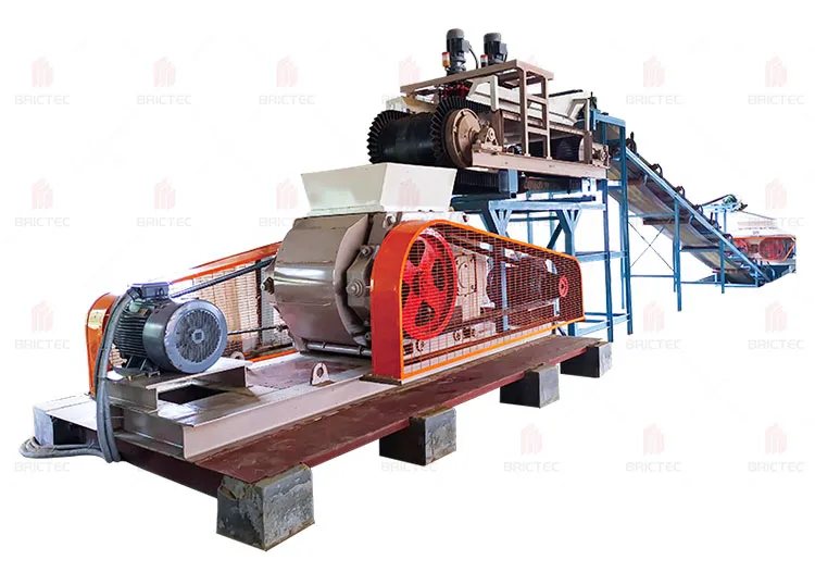 Automatic Roller Mill for Clay & Shale Crushing with 20-60 t/h Capacity and Adjustable Gap Between Rollers