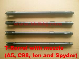 China Anodized Aluminum Paintball Gun Accessories Tactical Gun Barrel Custom Made on sale