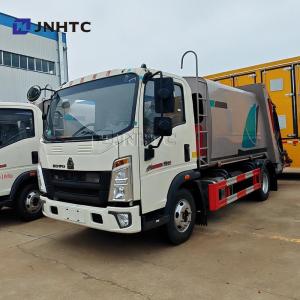 China HOWO Garbage Truck 4X2 5CBM 105CBM Garbage Trash Compactor Garbage Truck on sale