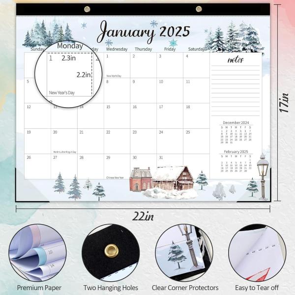 Spiral Bound Custom Wall Calendar With Holiday / Seasonal Theme And Full Color Printing