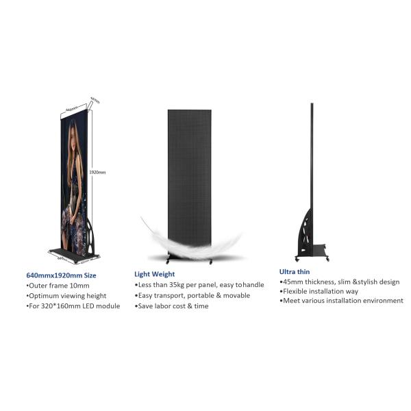 Creative LED Display LED Poster For Department Stores High Resolution Flexibility Real-Time Updates Energy Saving