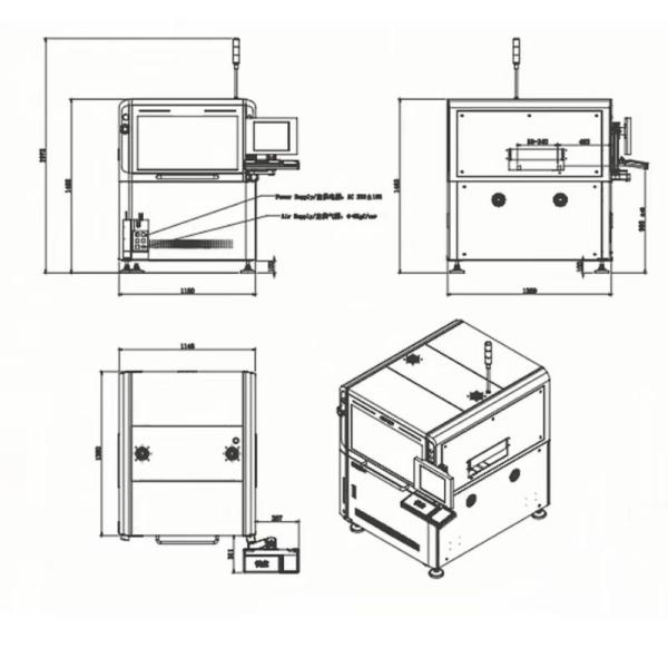 High Precision Inline / Offline PCB Solder Paste Printer Fully Automatic