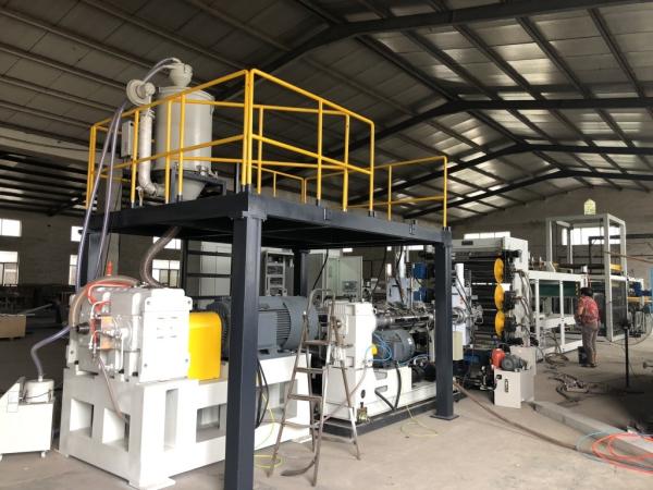 Buy High Speed PS Pet PP Sheet Extrusion Line , Plastic Sheet Making Machine at wholesale prices