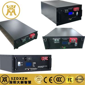 Customized Rackmount Lithium Battery 300Ah Energy Storage Battery Black