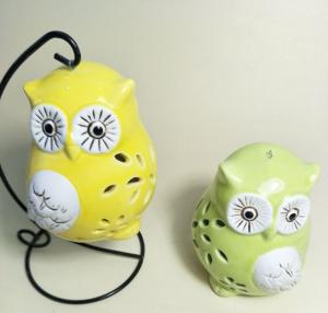 Quality Ceramic Creative Gifts Owl Candle Holder for Home Decoration for sale