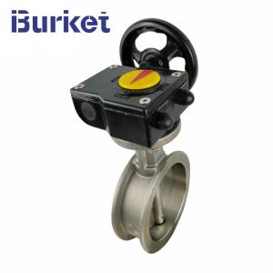 China Good Price High Quality Wafer stainless steel 8 inch worm manual butterfly valve Ductile on sale