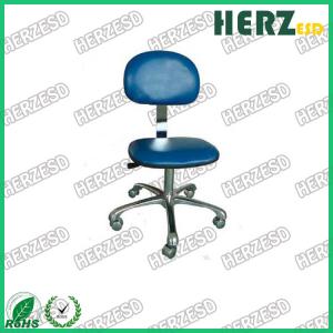 China ESD Fabric Antistatic Chair PU Leather Work Stool Adjustable Height on sale