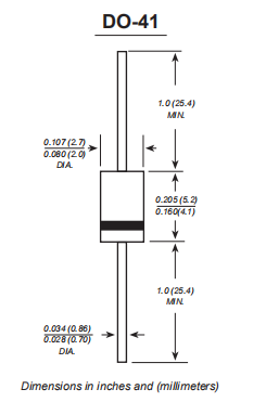 1a Rectifier Diode 1N4001G 1N4002G 1N4003G 1N4004G 1N4005G 1N4006G 1N4007G