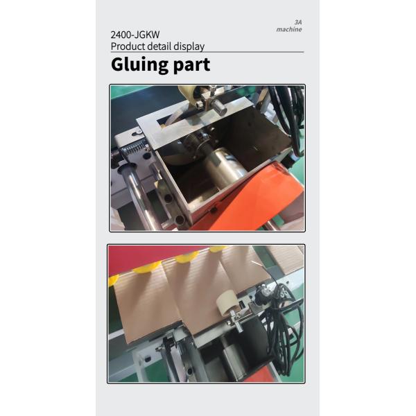 Computerized Corrugating Machine CQT2400 Semi Automatic Folder Gluer for Corrugated Box