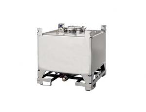 Quality SS304 Stainless Steel IBC Container Square Pickling Internal Surface Treatment for sale