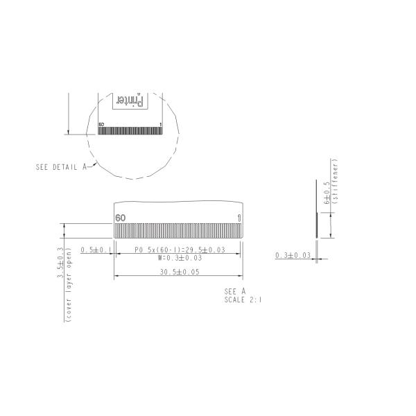 CLAA070LF0BCW 60pin Wide Temperature LCD NTSC With TTL Interface