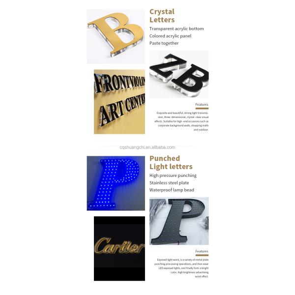 High Brightness LED Light Up Logo Acrylic Sign for Bus Station Outdoor Display Board