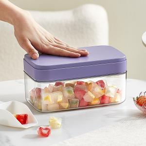 China Ice Cube Maker Mold for Freezer Ice Cube Tray With Ice Storage Bin on sale