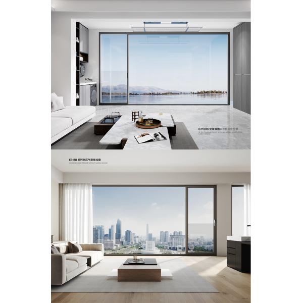 White Aluminum Sliding Windows with Screen - Secure, Energy-Efficient for Bedroom & Residential Spaces