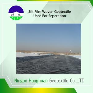 Quality PP Black Split Film Woven Geotextile produced High Tensile Strength for sale