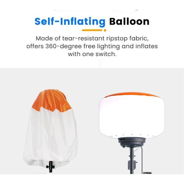 700w Mobile Balloon Light Tower With High Luminosity For Construction And Roadwork