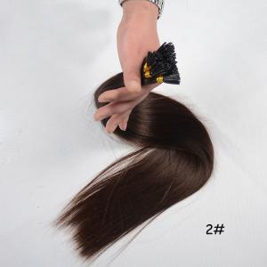 China Wholesale Full Cuticles Kept Intact Thin Pre Bonded Virgin Hair  Keratin I Tip Hair Extension on sale