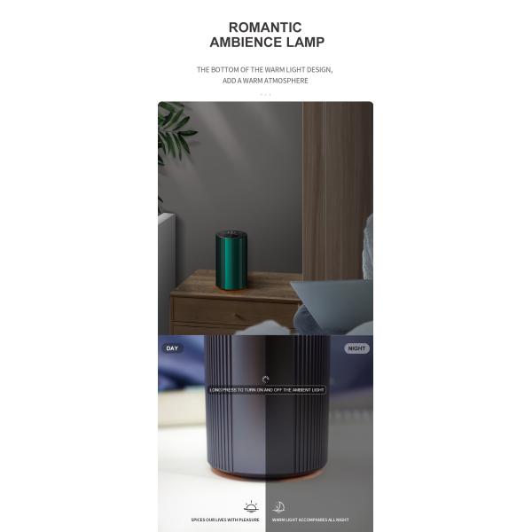 USB Rechargeable Waterless Essential Oil Nebulizer mini car ultrasonic humidifier