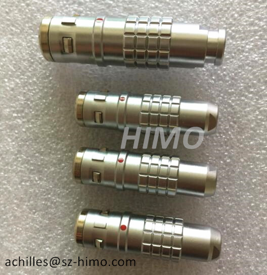 Self-Latching 6pin IP68 Chrome Metal K Series Push Pull Lemo Watertight Connector